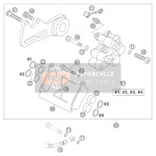 Bremssattel hinten