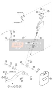 Commande de frein arrière