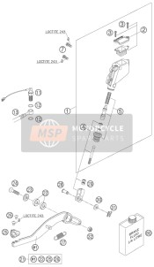 54813051100, Step Plate For Brake Lever, KTM, 0