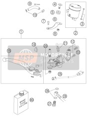 62513002144, Handbremshebel Kpl. 07, KTM, 1