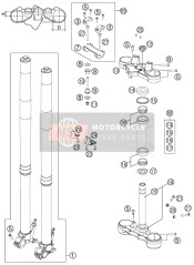 Forcella anteriore, Triplo morsetto