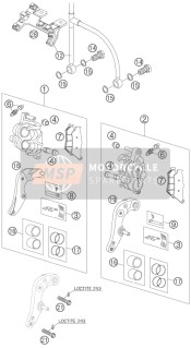 6011301600101, Brakecaliper  R/s Without Pads, KTM, 0