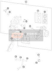 Bremssattel hinten