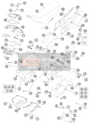 6010804200028A, Side Cover R/s Rear White, KTM, 0