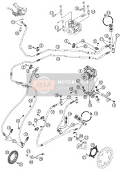 62142004000, Brake Hose Brakecaliper Front, KTM, 1
