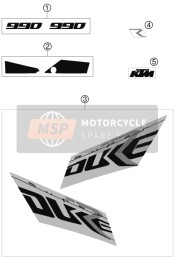 61108196000, Sticker Rear End Top Part   07, KTM, 0