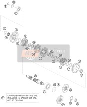 61233112000, Idler Gear 2.G, KTM, 0