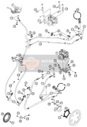 62642004000, Brake Hose  Brakecaliper Front, KTM, 1