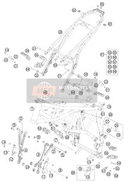 78003040044, Fussrasten Kit 990 Smr, KTM, 0