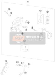 Bremssattel hinten