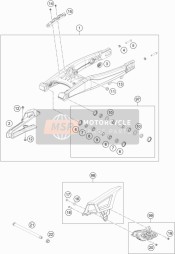 47004230110, Swing Arm Bearing Repair Kit, KTM, 0