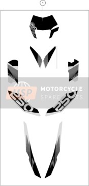 72508099000, Decal Kit 250 Freeride, KTM, 0