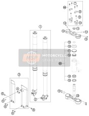 Tenedor frontal, Abrazadera triple