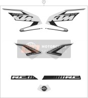 90508099000, Sticker Kit 125 Rc 2014, KTM, 0