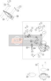 J005040081, Flat Head Screw M4X8 Ph, KTM, 1
