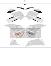 91108099100, Kit Grafiche RC250 MY17, KTM, 0