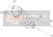 93804010200, Shock Absorber W. Dust Cover, KTM, 0