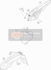 79108013000EB, Tail Section, KTM, 1