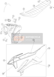 79707340050, Seat Cover, KTM, 1