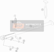 78003123070, Spacing Tube Spring Retaining Bracket, Husqvarna, 2