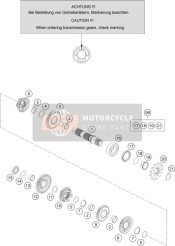 50433010010, Counter Shaft Repair Kit 125/150CC, Husqvarna, 0