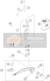 Commande de frein arrière