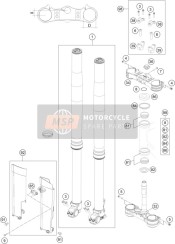 Forcella anteriore, Triplo morsetto