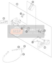 Bremssattel hinten