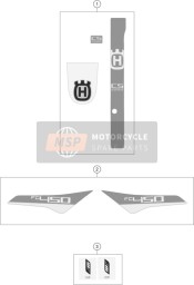 25008092300, Displacement Stickers Fc 450, Husqvarna, 0