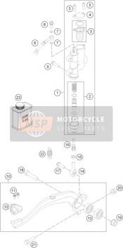 Commande de frein arrière