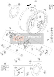 2351000144430, Rear Wheel Cpl. 14' 17, Husqvarna, 0