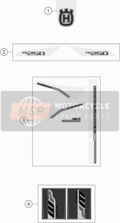 25008095100, Decalset Subframe 17, Husqvarna, 1