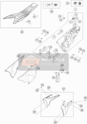 2700805400028A, Spoiler Set Enduro 17, Husqvarna, 0