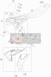 2310805400028B, SPOILER-SET Tc 50 18, Husqvarna, 0