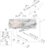 28104030044BA, Swing Arm Sub Assy Duke 390 MY20, Husqvarna, 0