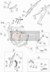 2510309410030, Frame Protection Set, Husqvarna, 2