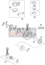 Vilebrequin, Piston