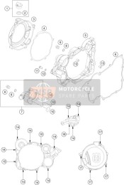 50330025000, Clutch Cover Gasket 0,5mm, Husqvarna, 1