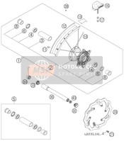 77309081100, Wheel Spindle,  Front, Husqvarna, 0