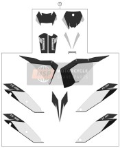 81208099300, Sticker Kit Husaberg Te 2011, Husqvarna, 0