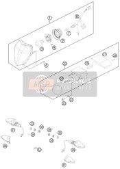 50311076000, Wiring Harness Rear 125-380'98, Husqvarna, 0