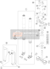 Tenedor frontal, Abrazadera triple