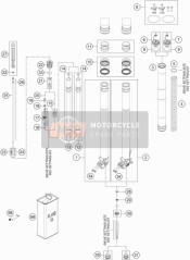 Forcella anteriore smontata