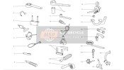 887132355, Wrench Voor Holding Distributieriem Rollers, Ducati, 2