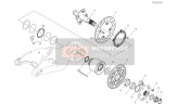 70010571A, Rubber Cush Drive Hub, Ducati, 1