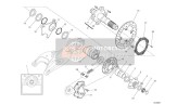 50410351AA, Rear Phonic Wheel, Ducati, 1
