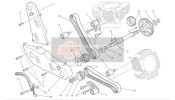24510971B, Horizontaal Distributieriem Afdekking, Ducati, 0