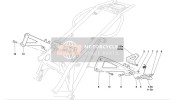 82410691A, Support REPOSE-PIEDS Arriere Droit, Ducati, 1
