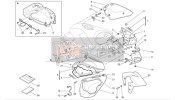 48012001AA, Rechtsaf Bovenste HALF-FAIRING, Ducati, 0
