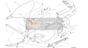 56510781A, Rear Mudguard, Ducati, 0